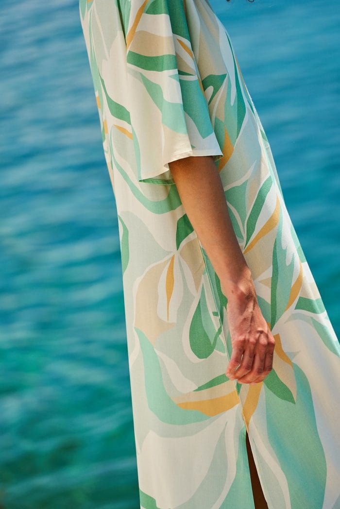 Μακρύ καφτάνι KOKKOSAMMOU Kythera - Image 2