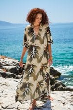 Μακρύ καφτάνι KOKKOSAMMOU Delphi - Image 2