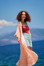 Μακρύ καφτάνι-κιμονό KOKKOSAMMOU Crete - Image 2