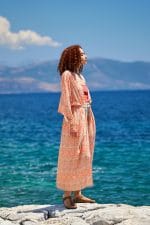 Μακρύ καφτάνι-κιμονό KOKKOSAMMOU Crete