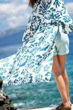 Μακρύ καφτάνι-κιμονό KOKKOSAMMOU Amorgos - Image 2