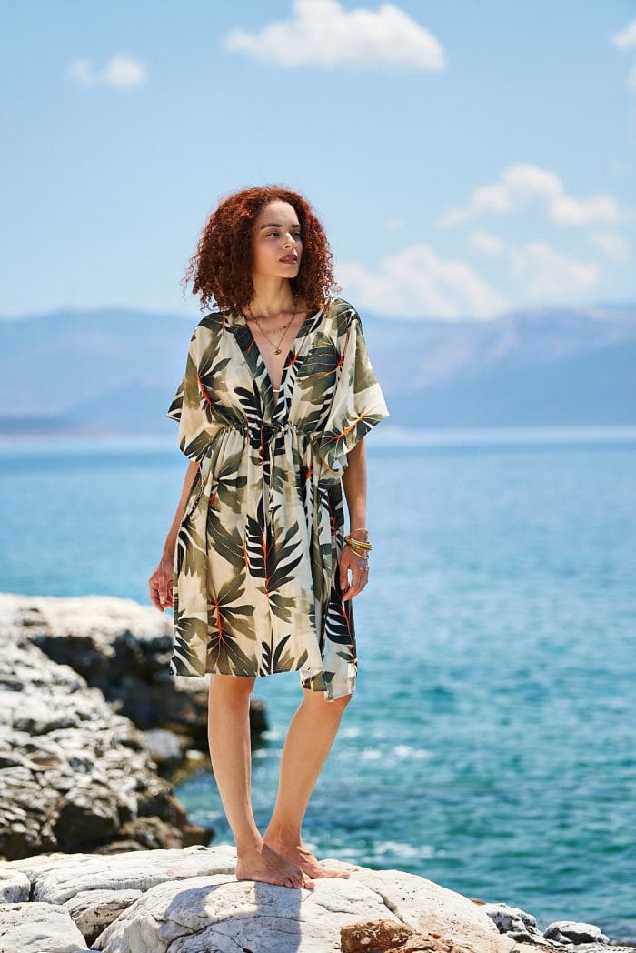 Κοντό καφτάνι KOKKOSAMMOU Delphoi - Image 4