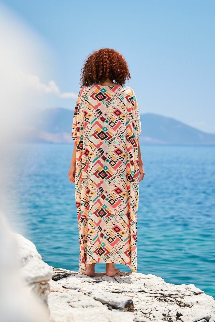 Μακρύ καφτάνι KOKKOSAMMOU Mexico - Image 4