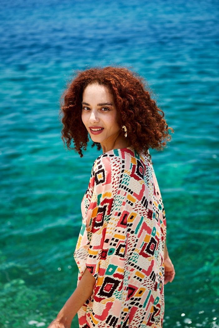 Μακρύ καφτάνι KOKKOSAMMOU Mexico - Image 2