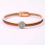 Δερμάτινο Βραχιόλι Σμάλτο - Image 2