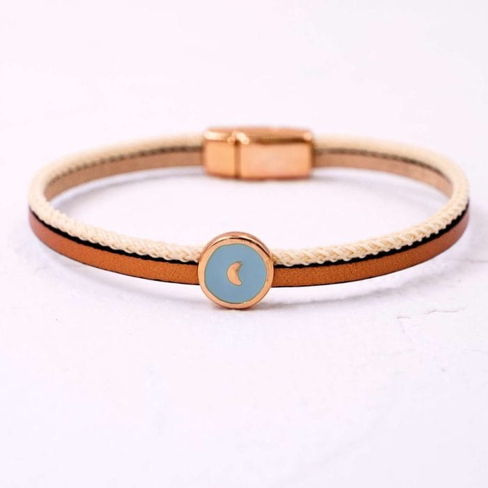 Δερμάτινο Βραχιόλι Σμάλτο - Image 2